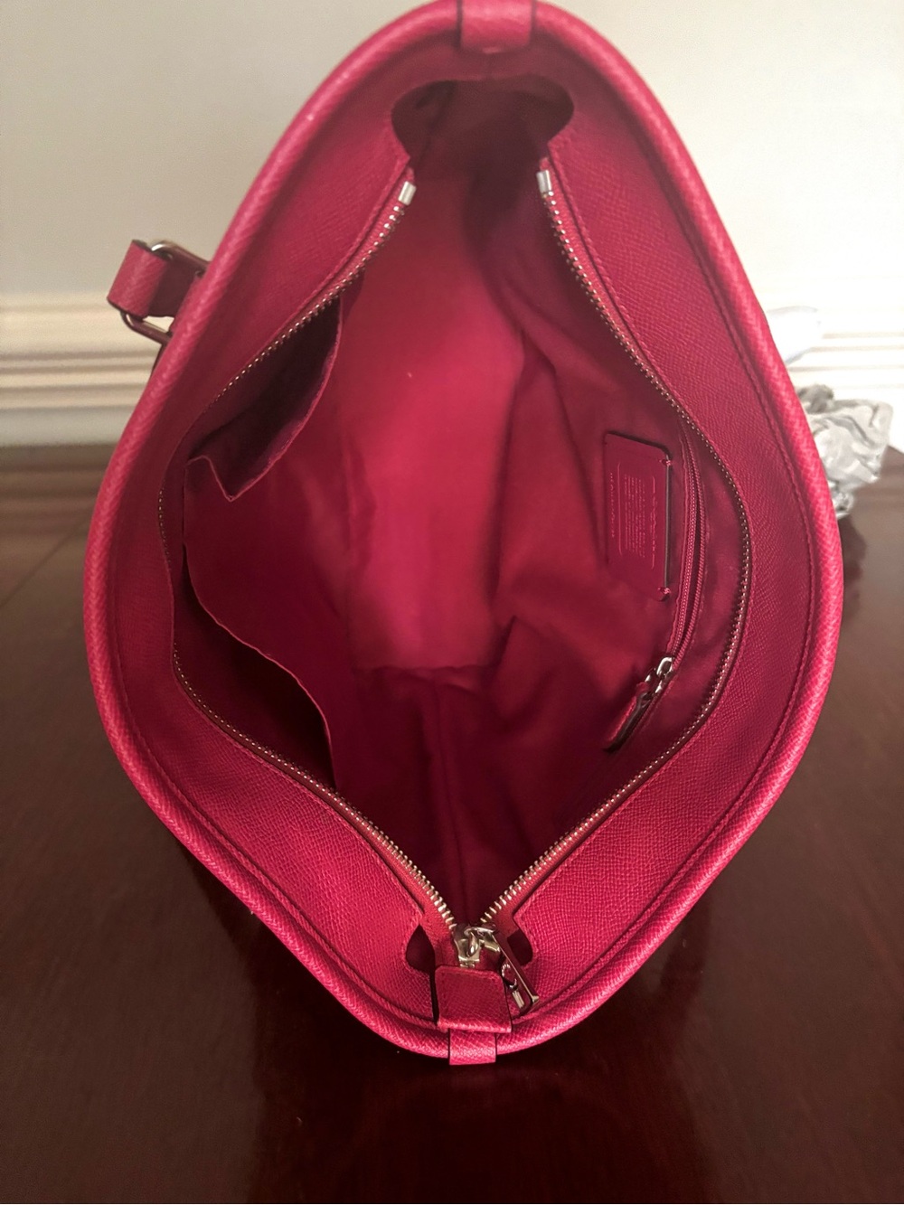 Coach Pink City Zip Tote with Dual Straps - Picture 5 of 7